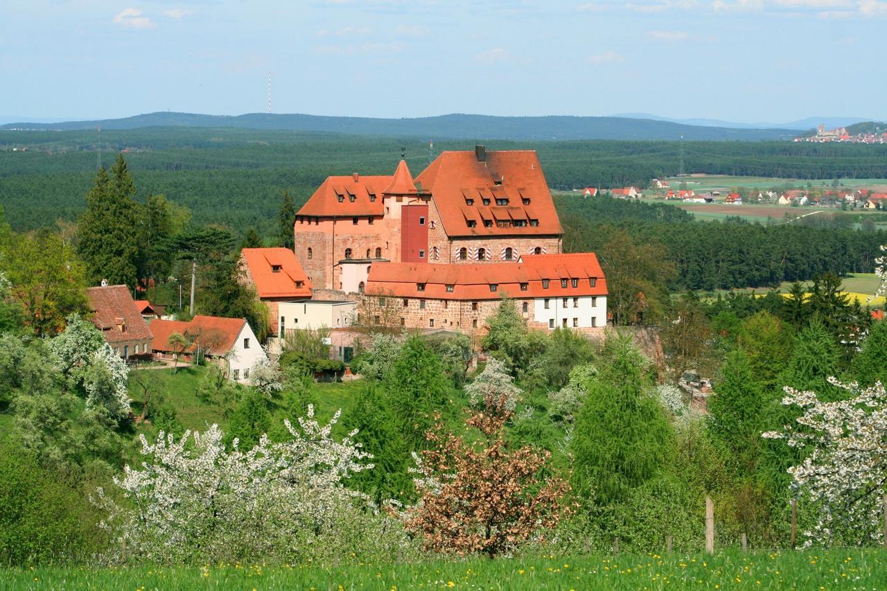 Cvjm Jugendherberge Burg Wernfels Spalt Extérieur photo